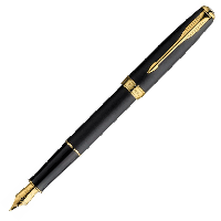 Ручка перьевая Parker Sonnet F528 Matte Black GT