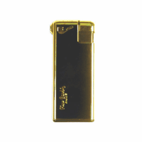 Зажигалка "Pierre Cardin" для трубок газовая пьезо, золото/черный лак