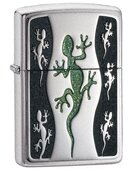 Зажигалка бензиновая Zippo Green Lizard Emblem