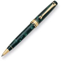 Ручка шариковая Aurora Optima. Green gum, rolled gold