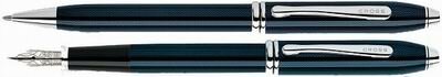 Набор Cross Townsend Blue: перьевая ручка и шариковая ручка