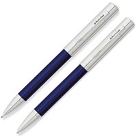 Набор шариковая ручка и карандаш Franklin Covey Greenwich Blue/Chrome b2b