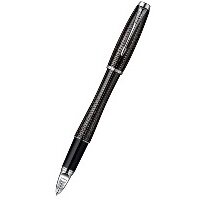 Ручка-5й пишущий узел Parker Urban Premium F504, цвет: Ebony Metal Chiselled, стержень: F, black