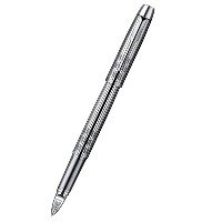 Ручка-5й пишущий узел Parker IM Premium, F522, цвет: Shiny Chrome, стержень: F, black (гравировка "сияющий хром")