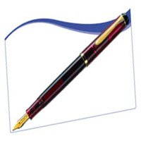 Перьевая ручка Pelikan Traditional M200 Transparent Dark Red