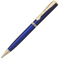 Шариковая ручка Pierre Cardin ECO синего цветас позолоченными элементами дизайна