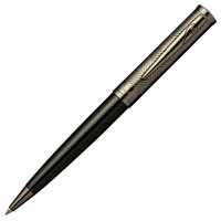 Шариковая ручка Pierre Cardin Avantage черного цвета, детали дизайна оружейный хром