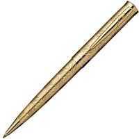 Шариковая ручка Pierre Cardin Avantage золотистого цвета, детали дизайна позолота