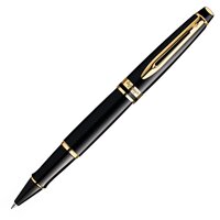 Ручка-роллер Waterman Expert Essential Expert 3, Black Laque GT, Fblk