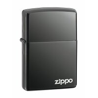 Зажигалка бензиновая Zippo Black Ice W/Zippo Logo